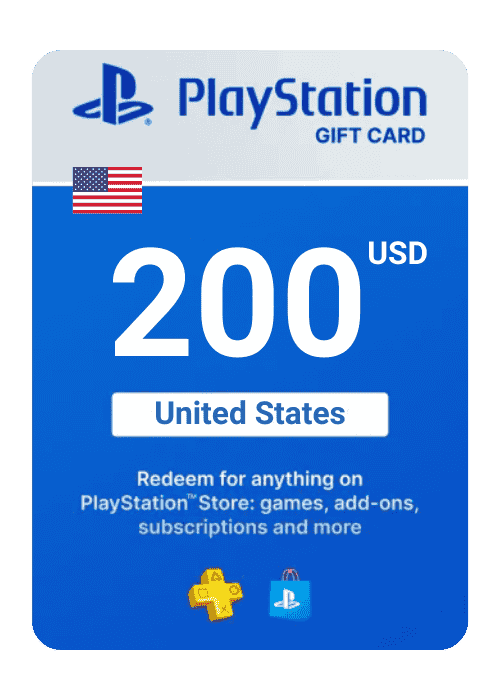 PlayStation Store Gift Card 200$ Digital Key - United States