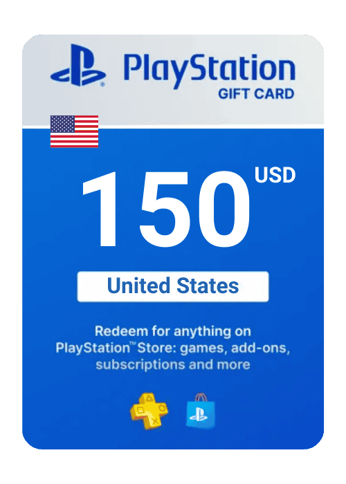 PlayStation Store Gift Card 150$ Digital Key - United States