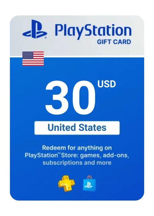 PlayStation Store Gift Card 30$ Digital Key - United States