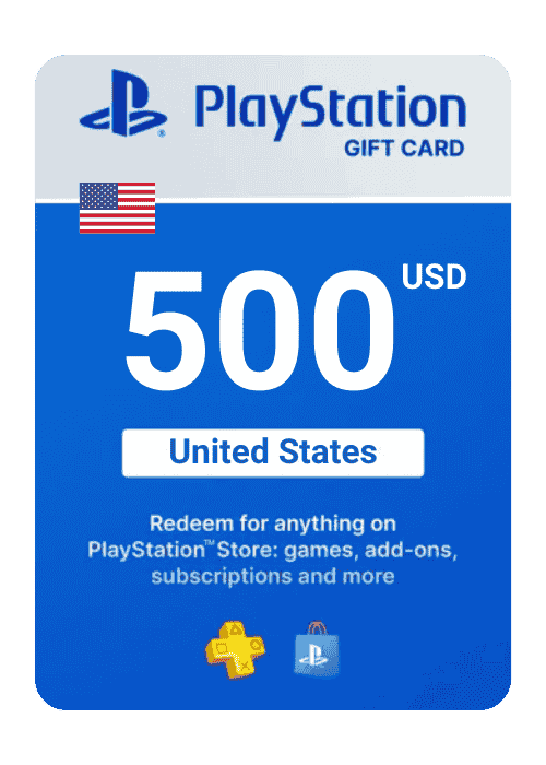PlayStation Store Gift Card 500$ Digital Key - United States