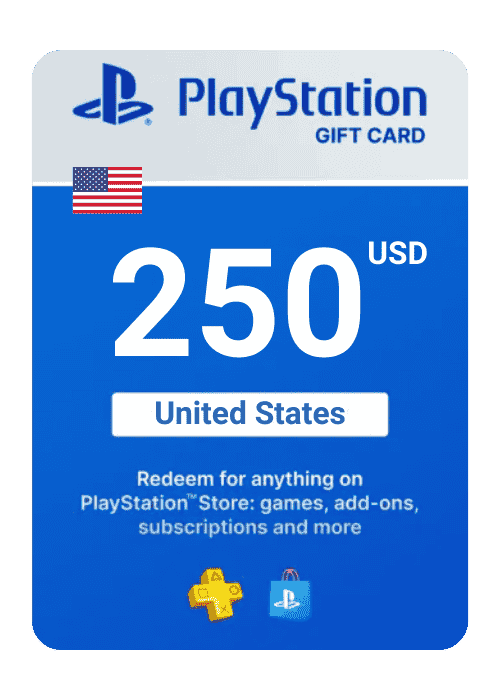 PlayStation Store Gift Card 250$ Digital Key - United States