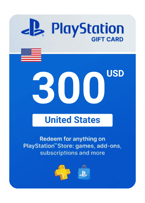 PlayStation Store Gift Card 300$ Digital Key - United States