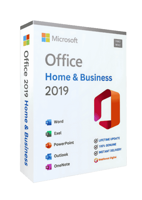 Office 2019 Home & Business for 1 MAC BIND ACTIVATION